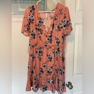 Floral Wrap Dress. Size XL.